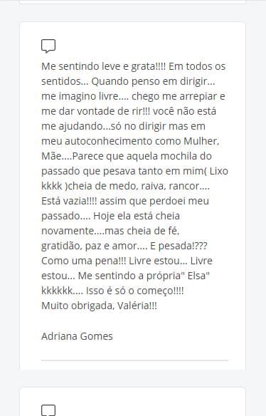 Depoimento de aluna 10