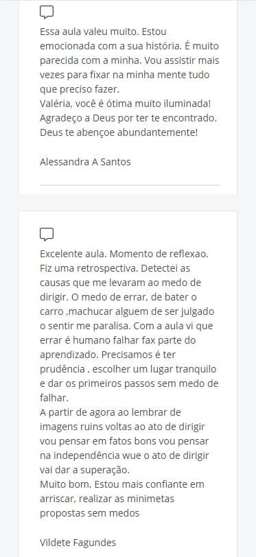 Depoimento de aluna 7