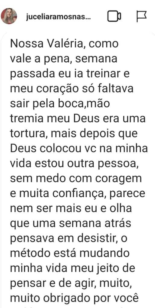 Depoimento de aluna 5