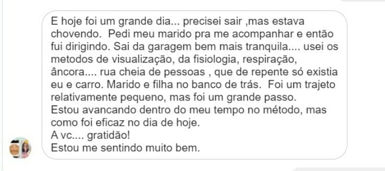 Depoimento de aluna 8