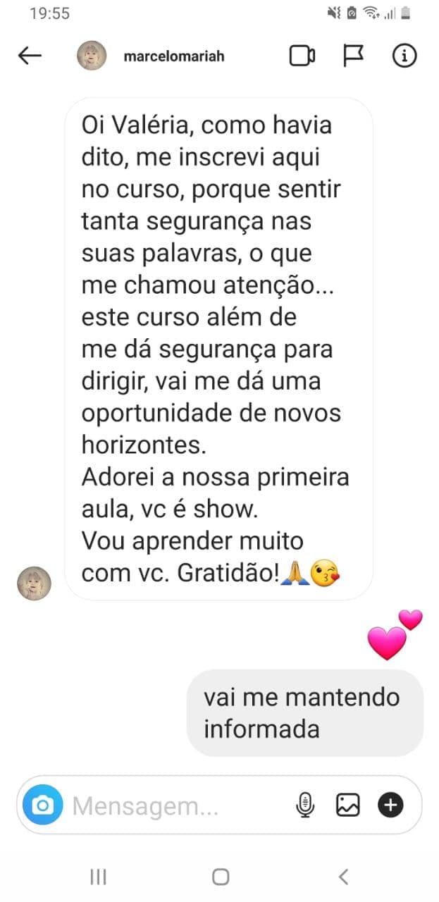 Depoimento de aluna 17