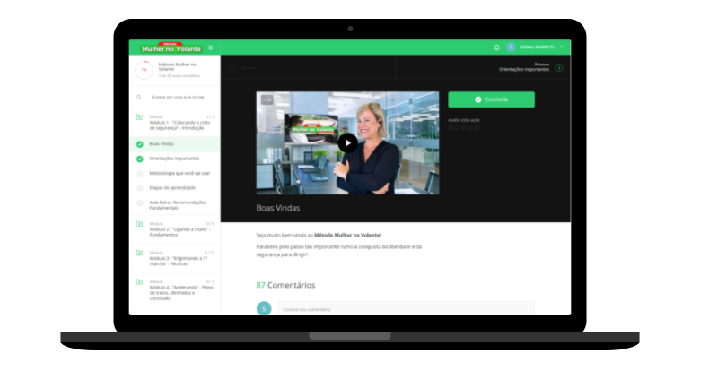 Plataforma do Curso por dentro